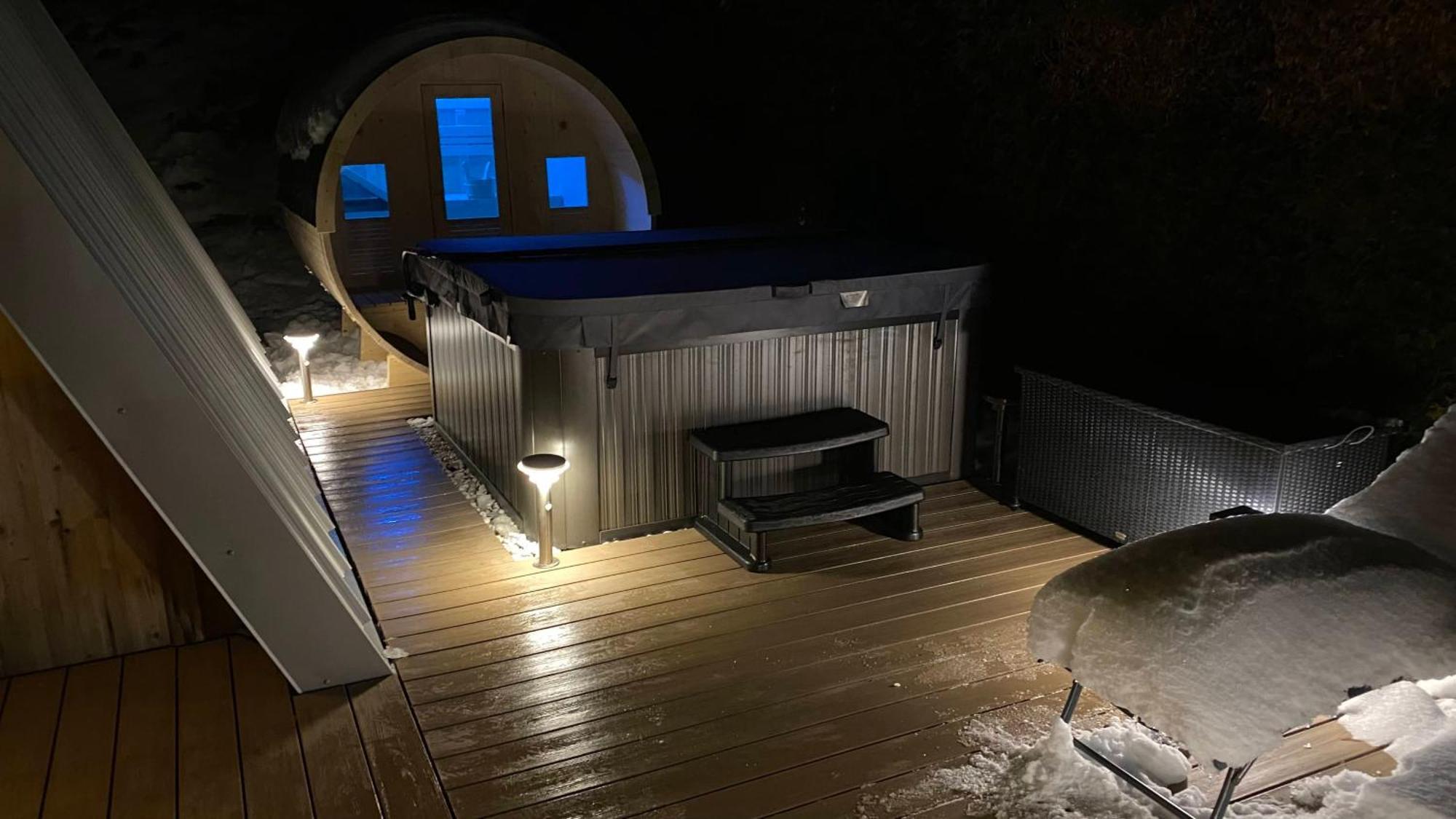 Au-Doux-Altic Chalet Romantique Avec Jacuzzi Et Sauna Métabief Exterior foto