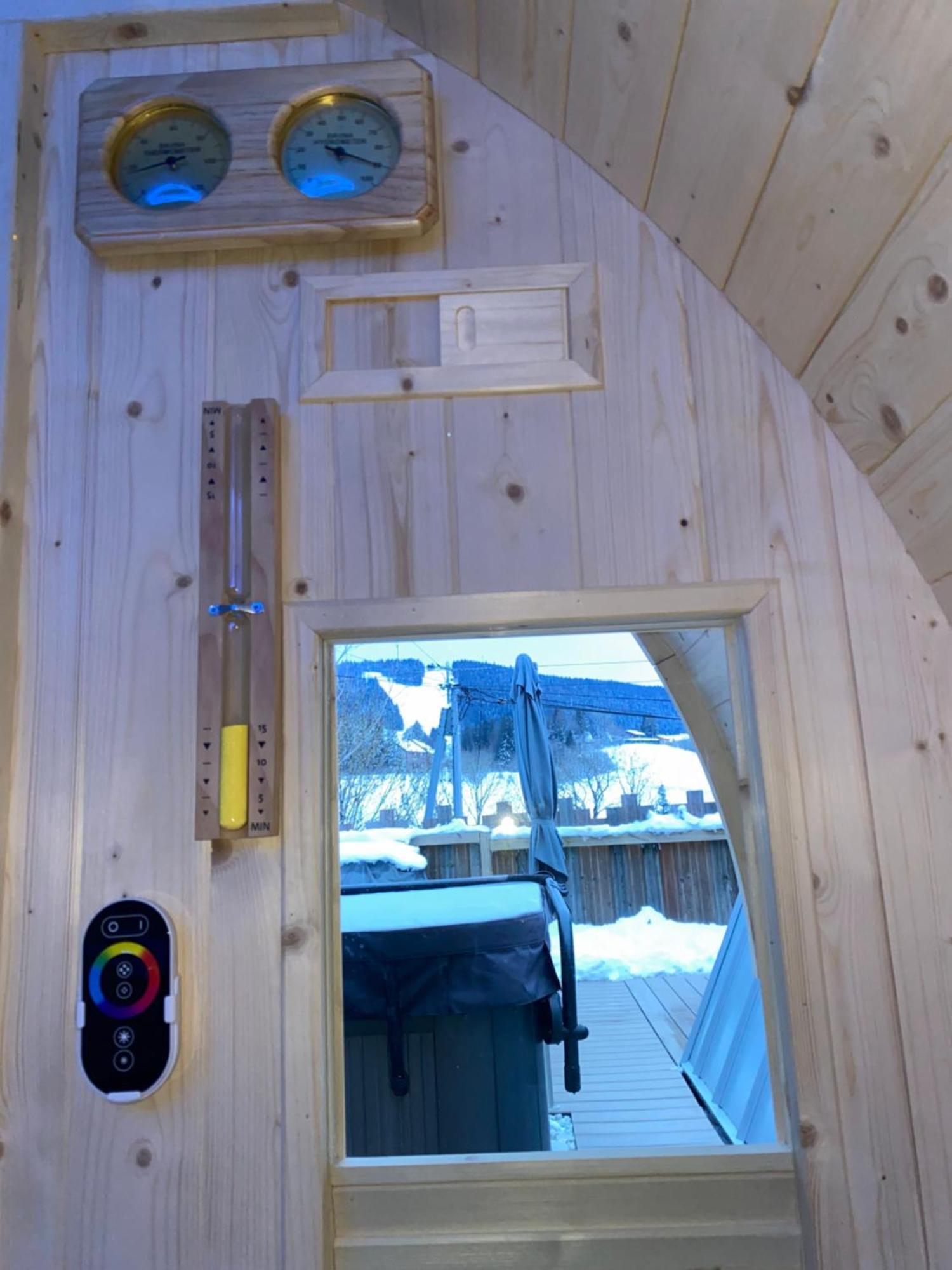 Au-Doux-Altic Chalet Romantique Avec Jacuzzi Et Sauna Métabief Exterior foto